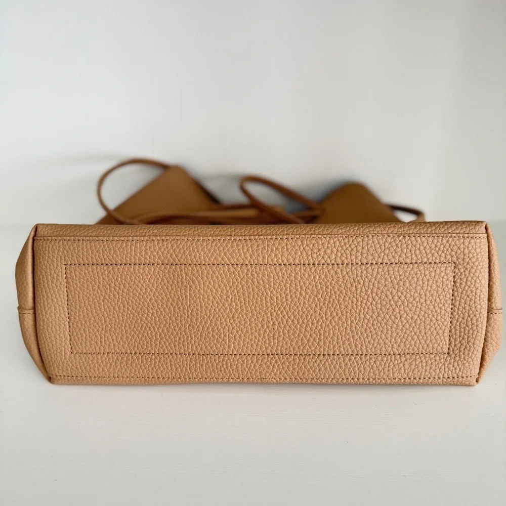 8 Other Reasons Tan Slouchy Vegan Leather Bag